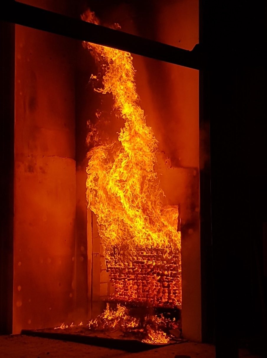 27 mins into the fire test