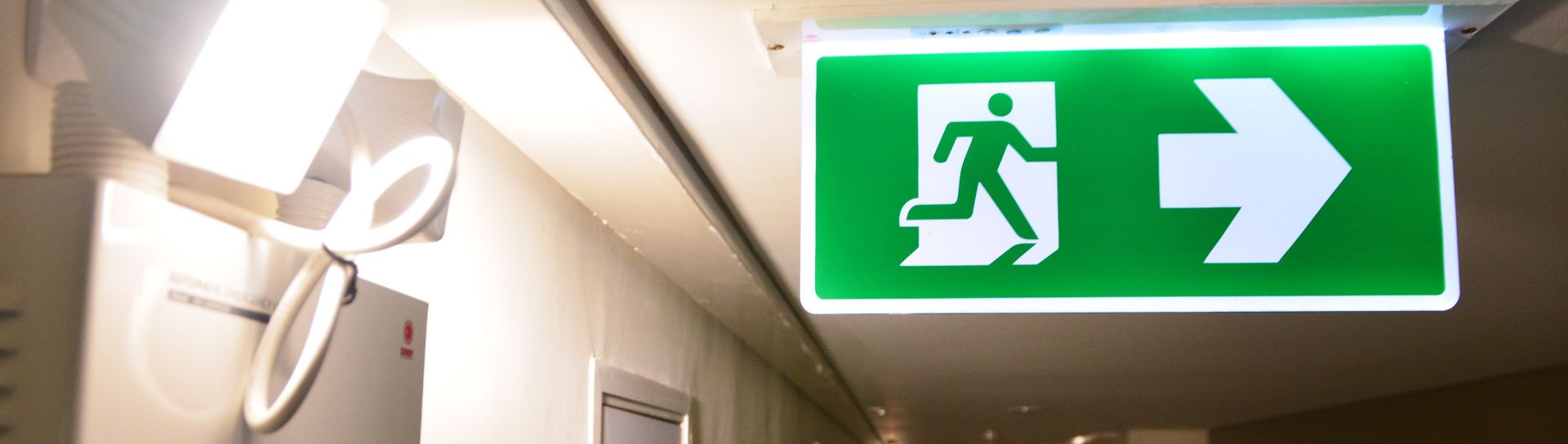 Fire exit sign