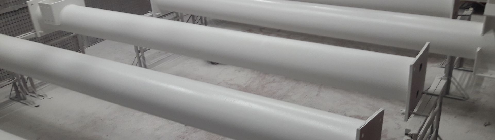 intumescent basecoat on steelwork